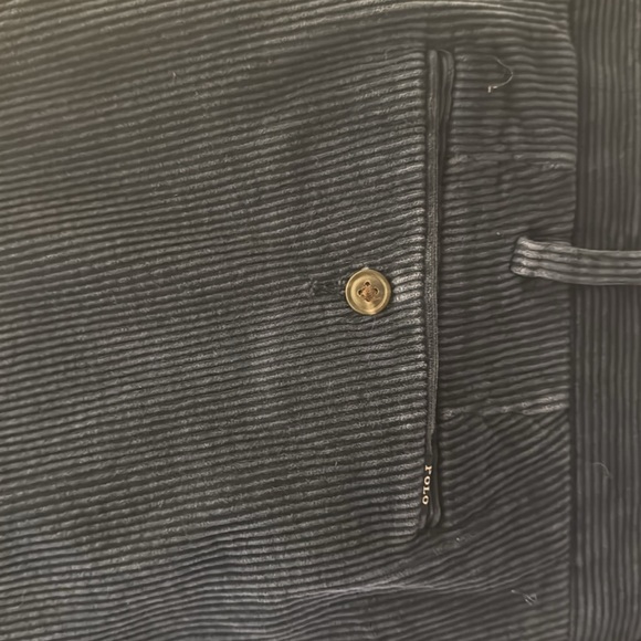 Men’s navy blue, Ralph Lauren corduroy pants size 38/30. - Picture 2 of 5